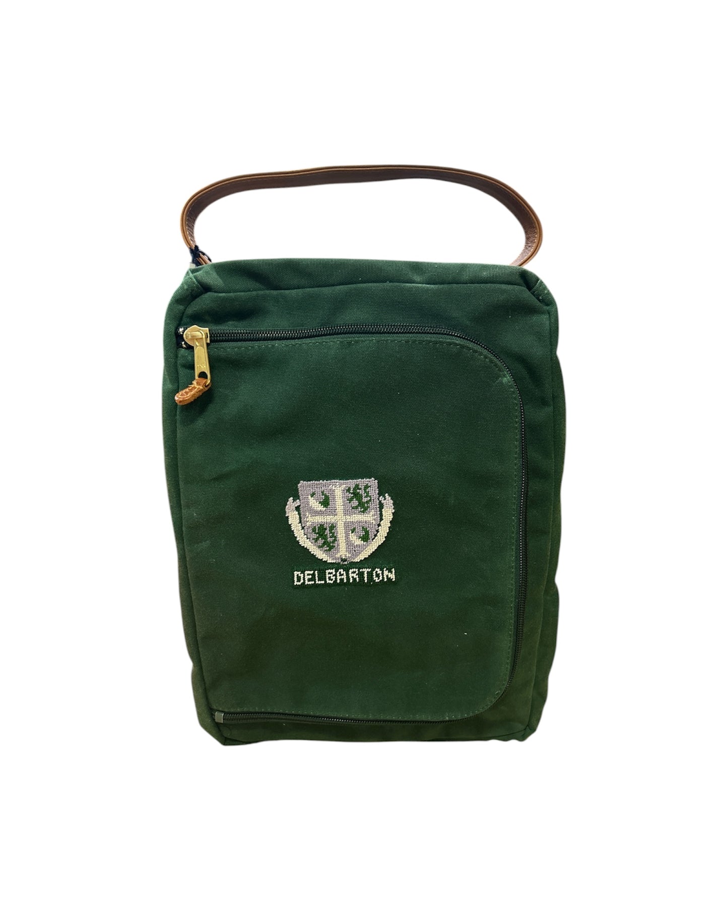 Shoe Bag - Smathers & Branson Crest Shoe Bag - Forest Green
