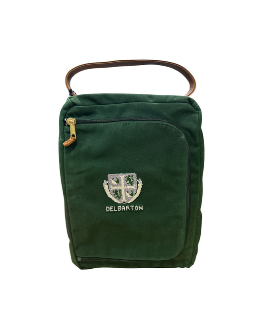 Shoe Bag - Smathers & Branson Crest Shoe Bag - Forest Green