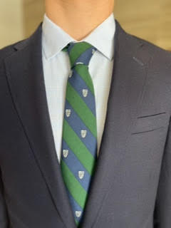 Tie - Vineyard Vines Stripe Crest Tie - Green and Blue