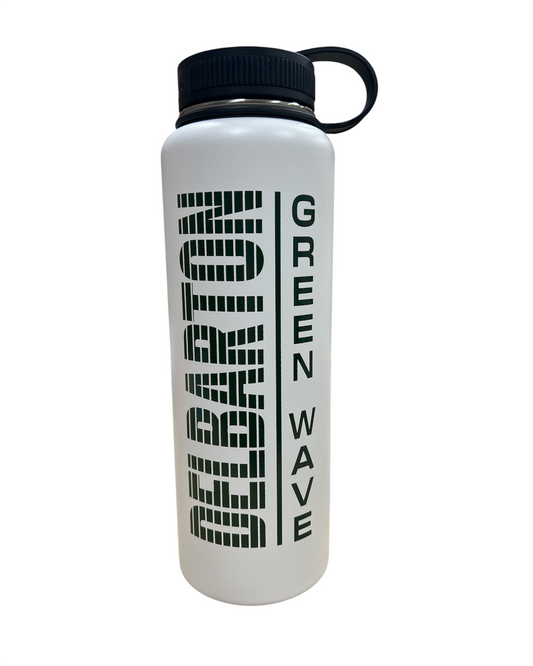 Bottle - h2go Titan 40oz Vacuum Bottle with Handle - White/Dark Green