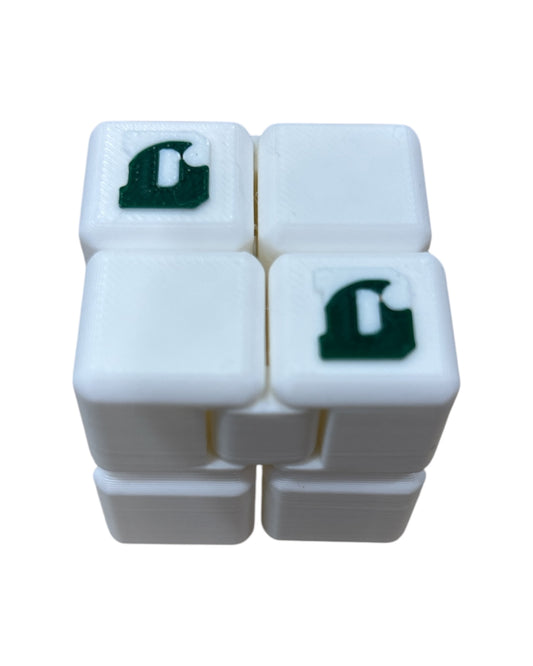 Toy - Delbarton Infinity Fidget Cube - White, black, Grey, Pink