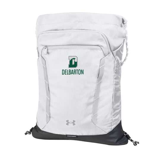 Cinch Sack - UA Hustle Sackpack - White