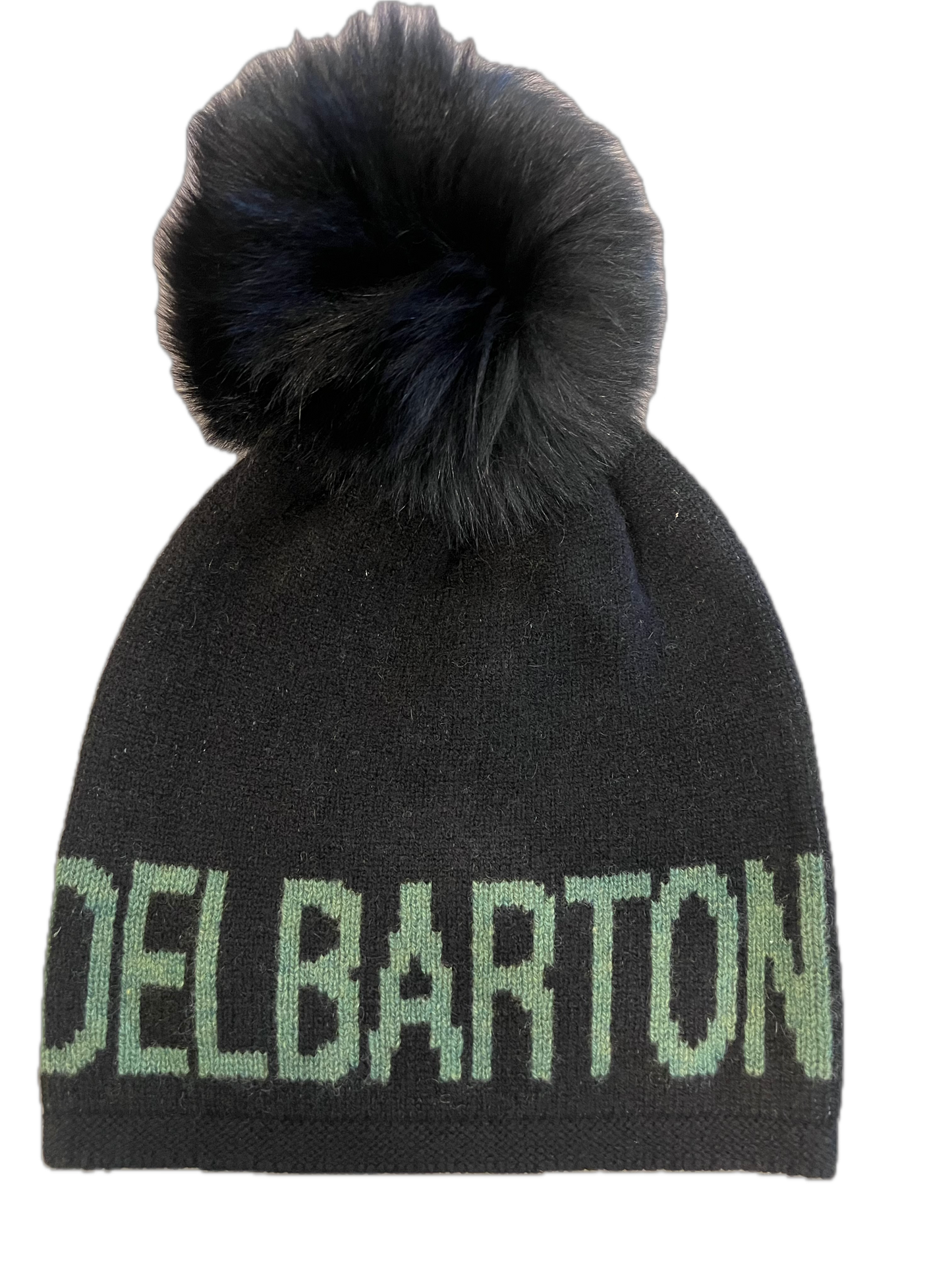 Hat - Alashan LADIES 100% Cashmere Pom Pom  - Black