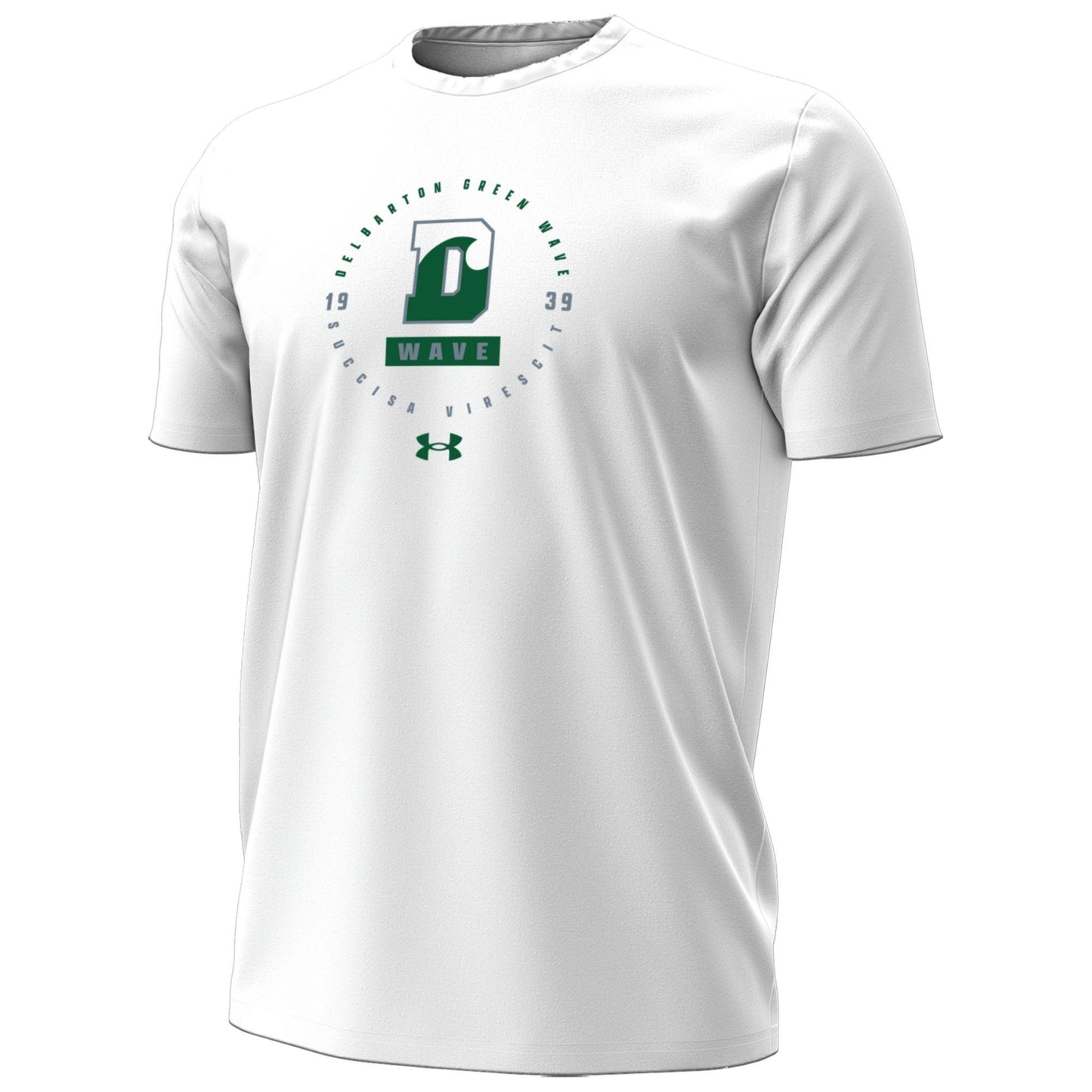 UA Performance Cotton S/S Tee (Encircling DWave) - White