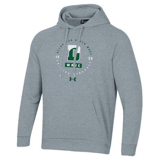 UA All Day Fleece Hoodie Encircling DWave - True Gray Heather