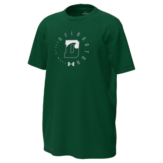 UA YOUTH Tech Stretch S/S Tee - Forest Green