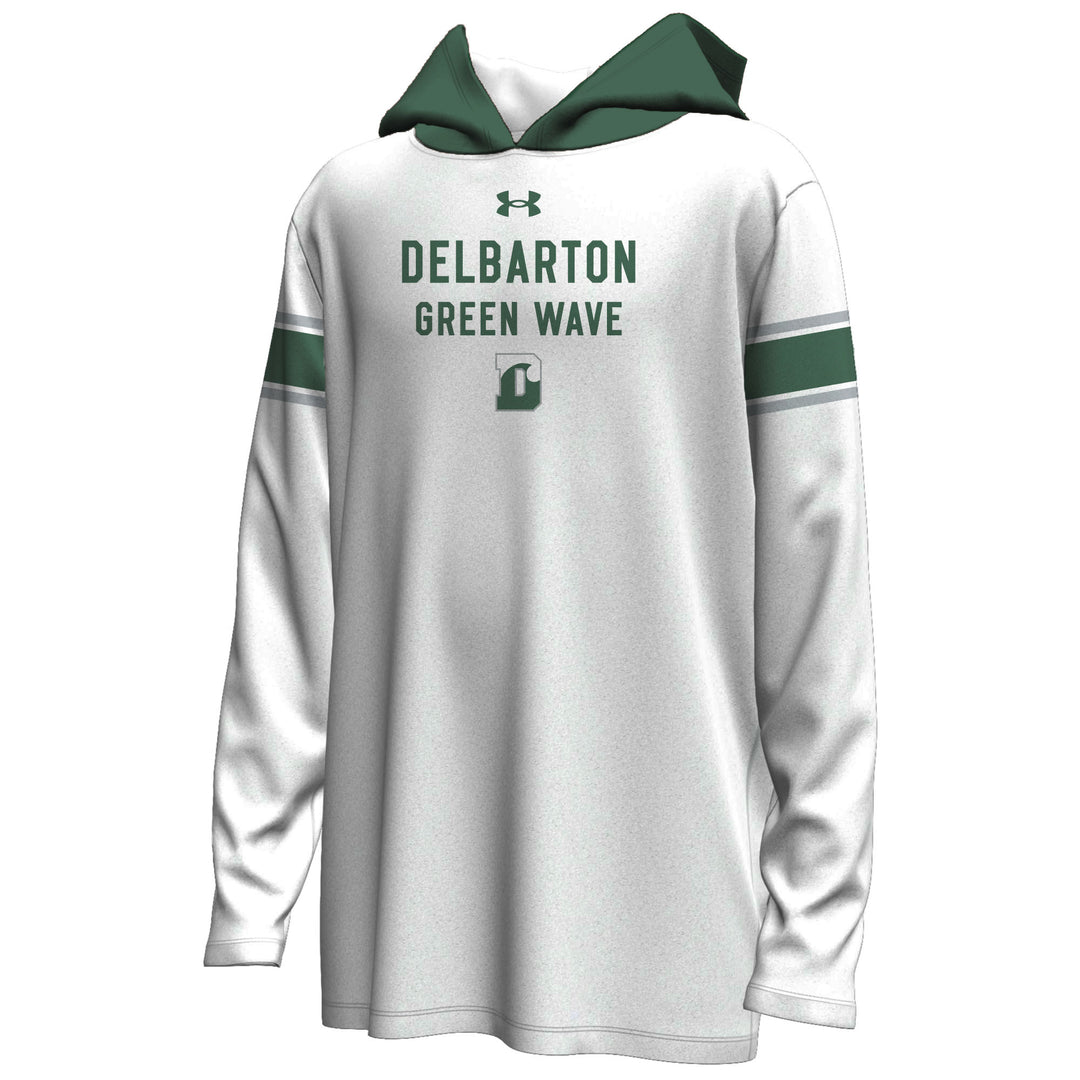 UA YOUTH Sublimated L/S Hood - White