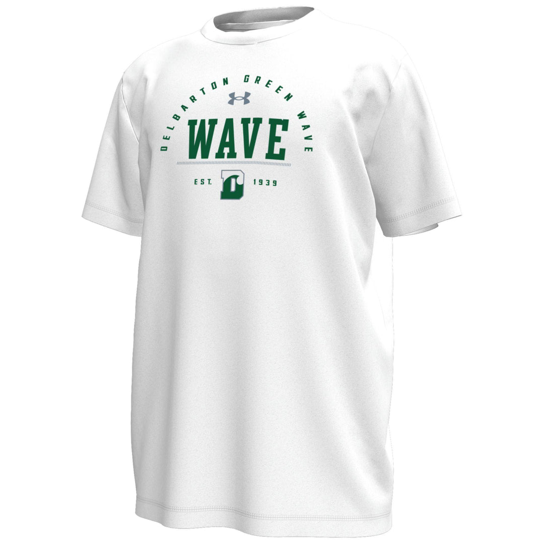UA YOUTH Tech Stretch S/S Tee - White