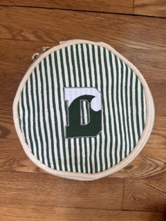 Bag- Stripes Circle Case-Green