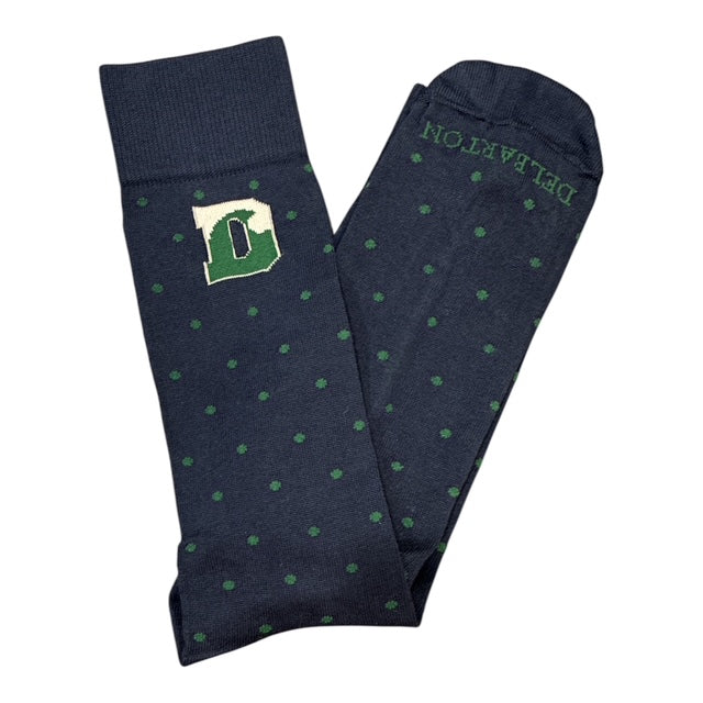Socks - Boardroom Socks Delbarton Dress Socks - Blue and Green