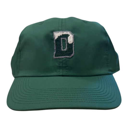 Hat - Smathers and Branson Performance Needlepoint D Wave - Dark Green