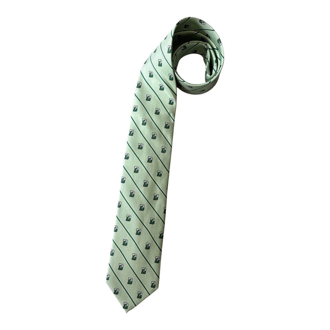 Tie - Lazy Jack Tie - Light Green with Green Stripe