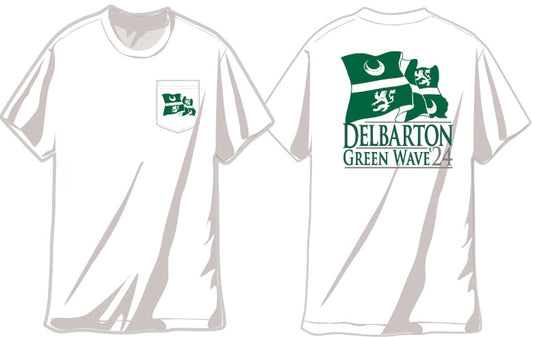 Metro Greek Green Wave '24 S/S Tee - White