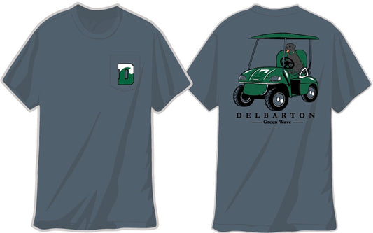 Metro Greek Ben Golf Cart S/S Tee - Blue Jean