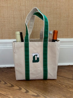 Bag- Four Bottle Wine Tote-Green