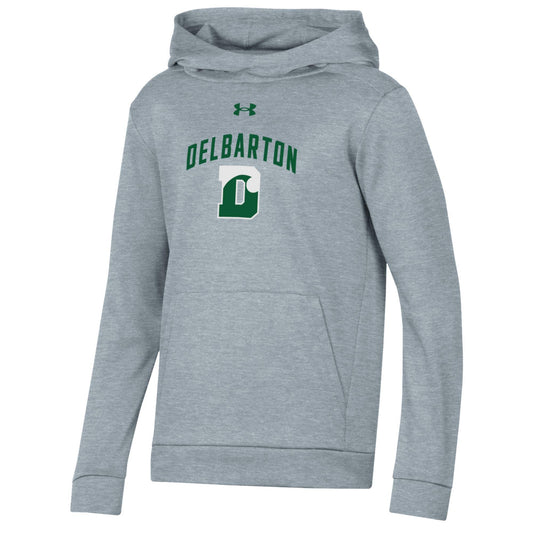 UA YOUTH Armour Fleece Hooded Sweatshirt Delbarton DWave - Gray