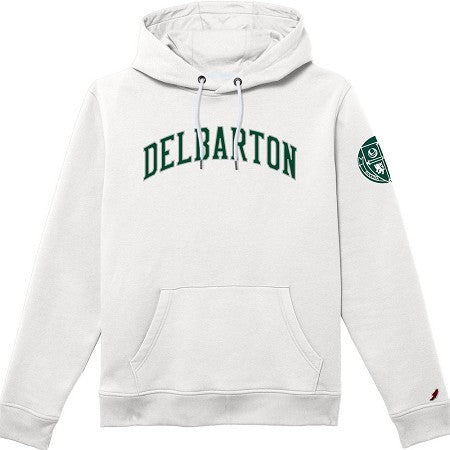 League 1991 Hoodie White Crest - White