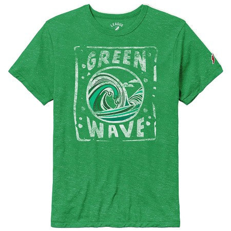 League Victory Falls WAVE S/S Tee - Heather Kelly Green