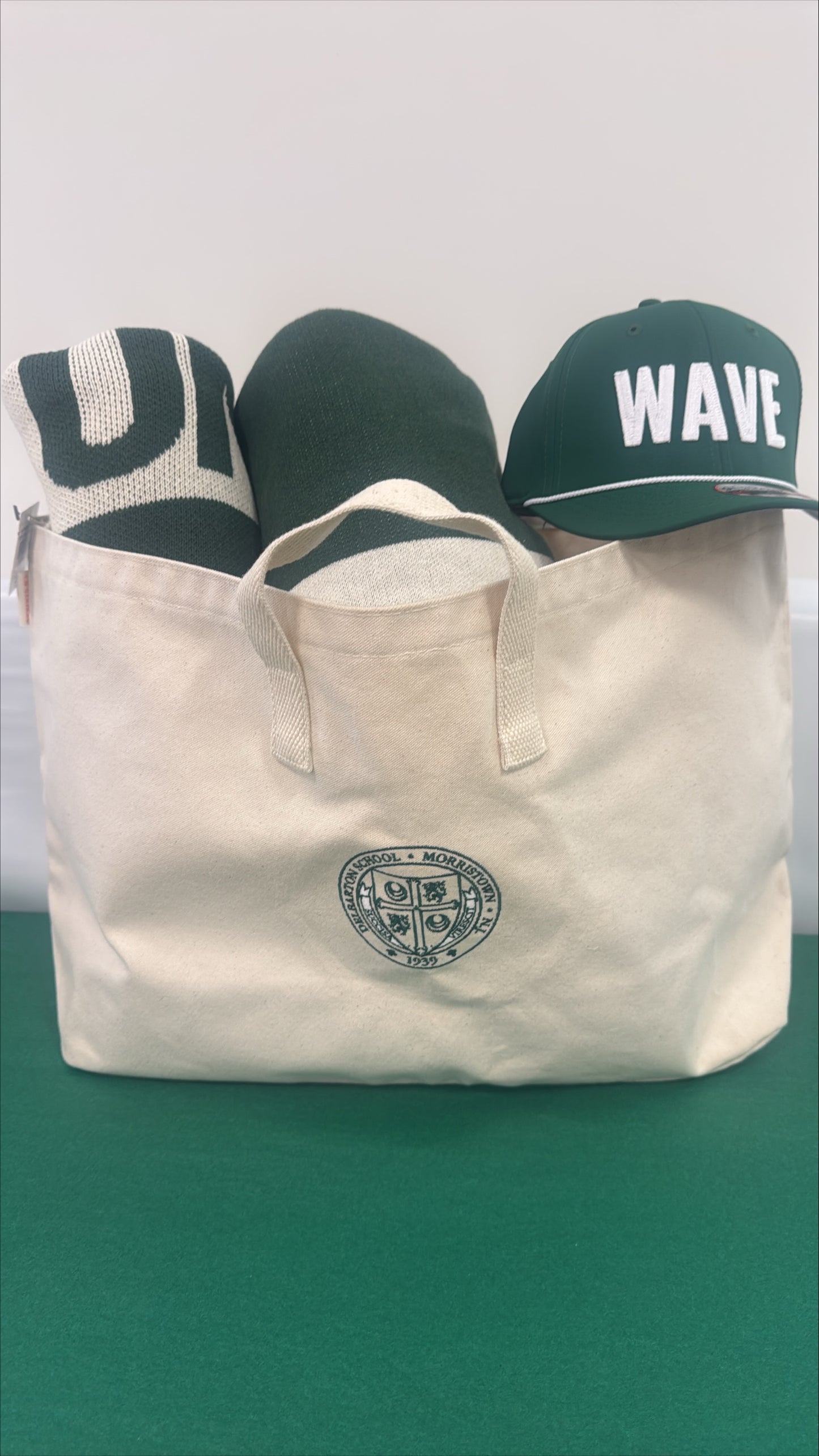 Bag - CB Station Wide Farmers Tote - Green & Natural