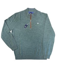 Johnnie-O Raynor Merino 1/4 Zip Sweater - Moss