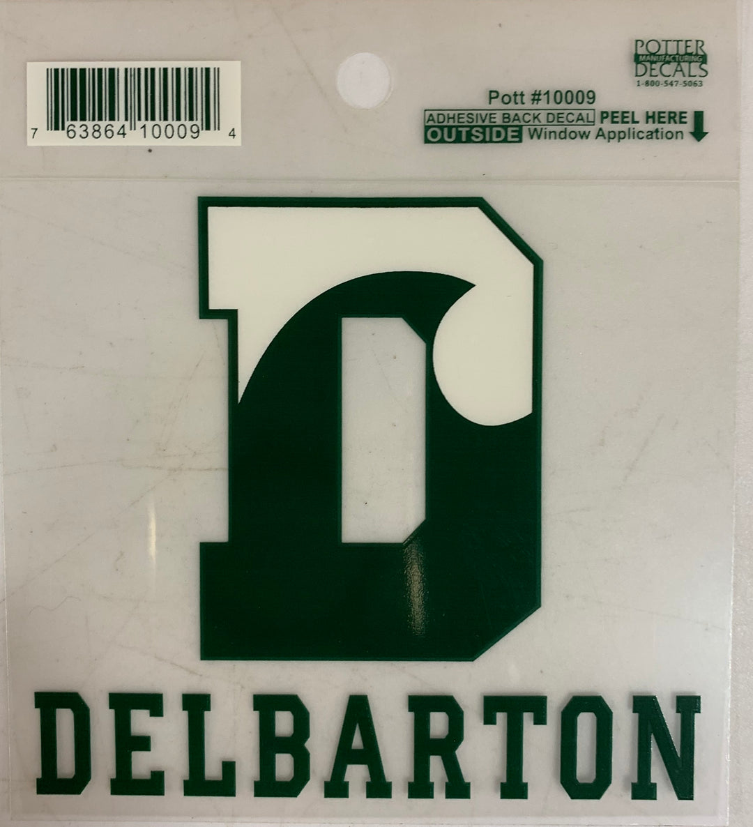 Car Decal - Potter Decals DWave with Delbarton (Outside Mount)
