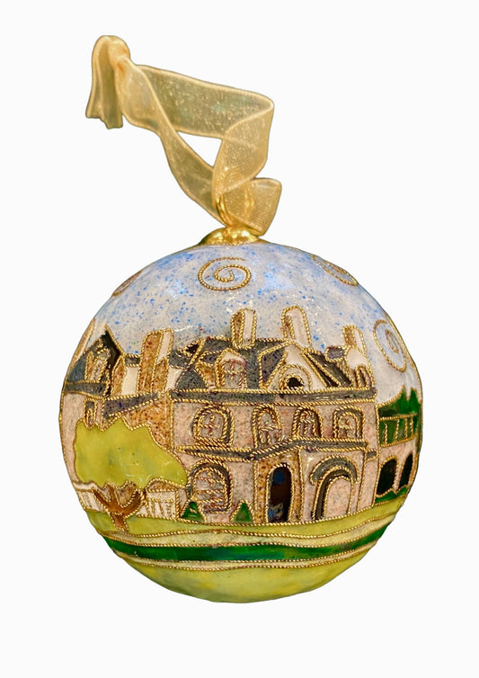 Ornament - Kitty Keller Cloisonne Delbarton Scene