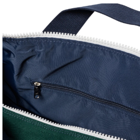 Duffel - Hudson Sutler - LARGE Green with Navy Blue Straps - Custom Order