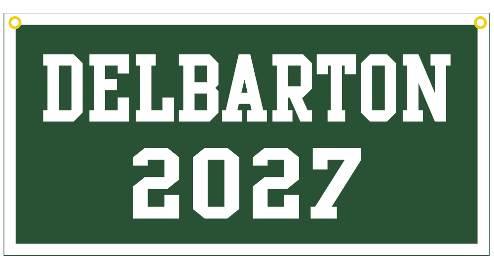 Banner - Class of - Green/White